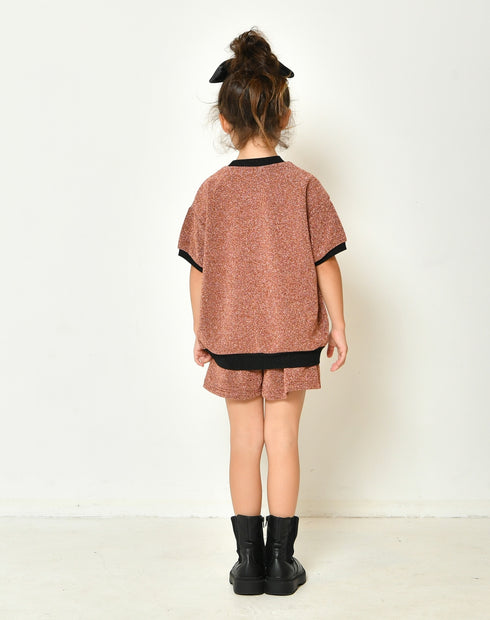 【130/140/150】グリッターTシャツ 3524601j